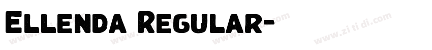 Ellenda Regular字体转换 Ellenda Regular字体转换
